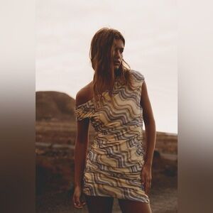 Zara One Shoulder Tulle Dress